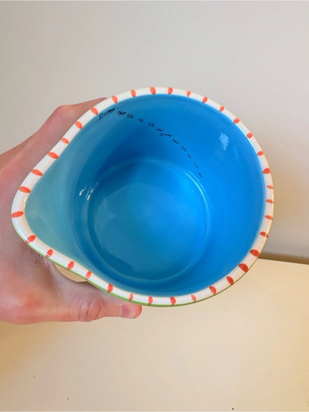 Ceramic 2-Cup Measuring cup RETIRED coton colors express